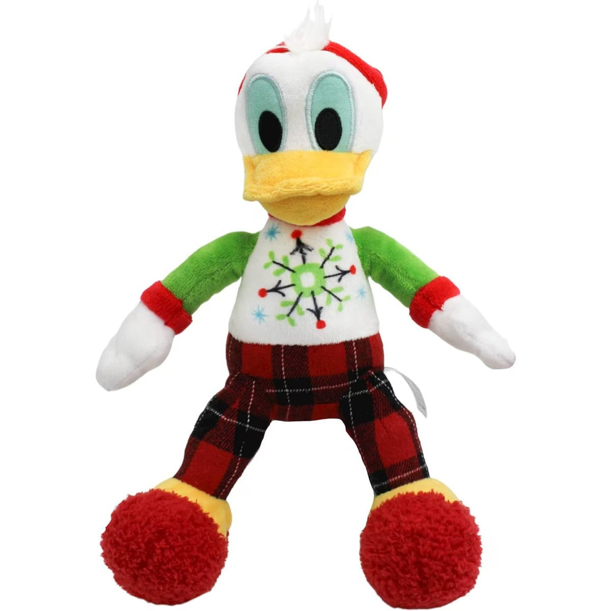 Peluche Disney - Mickey et ses amis en pyjama de Noël (25 cm)