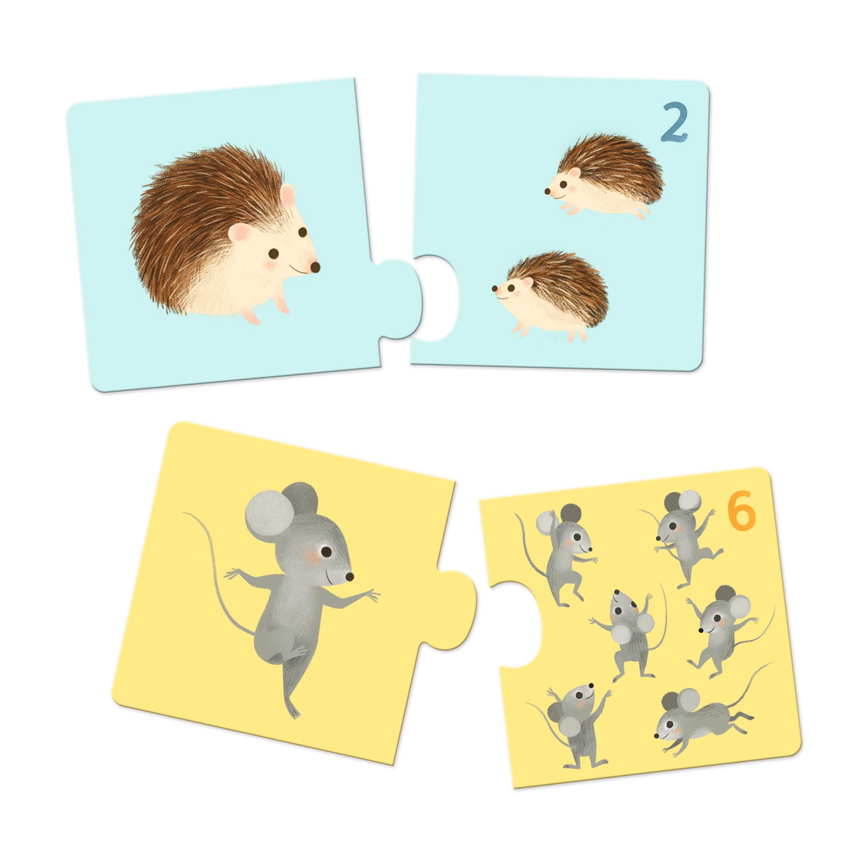 Puzzle duo - Mamans et bébés animaux – Boutique LeoLudo
