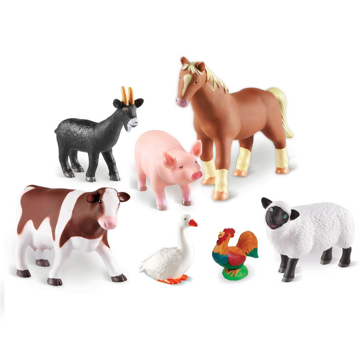 Figurines articulées les animaux de la ferme Tolo