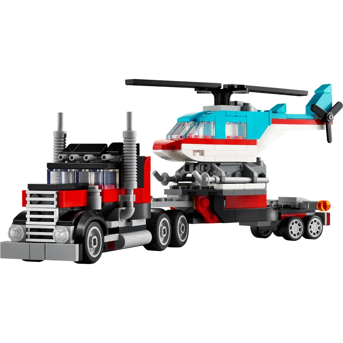 Lego truck and helicopter hotsell