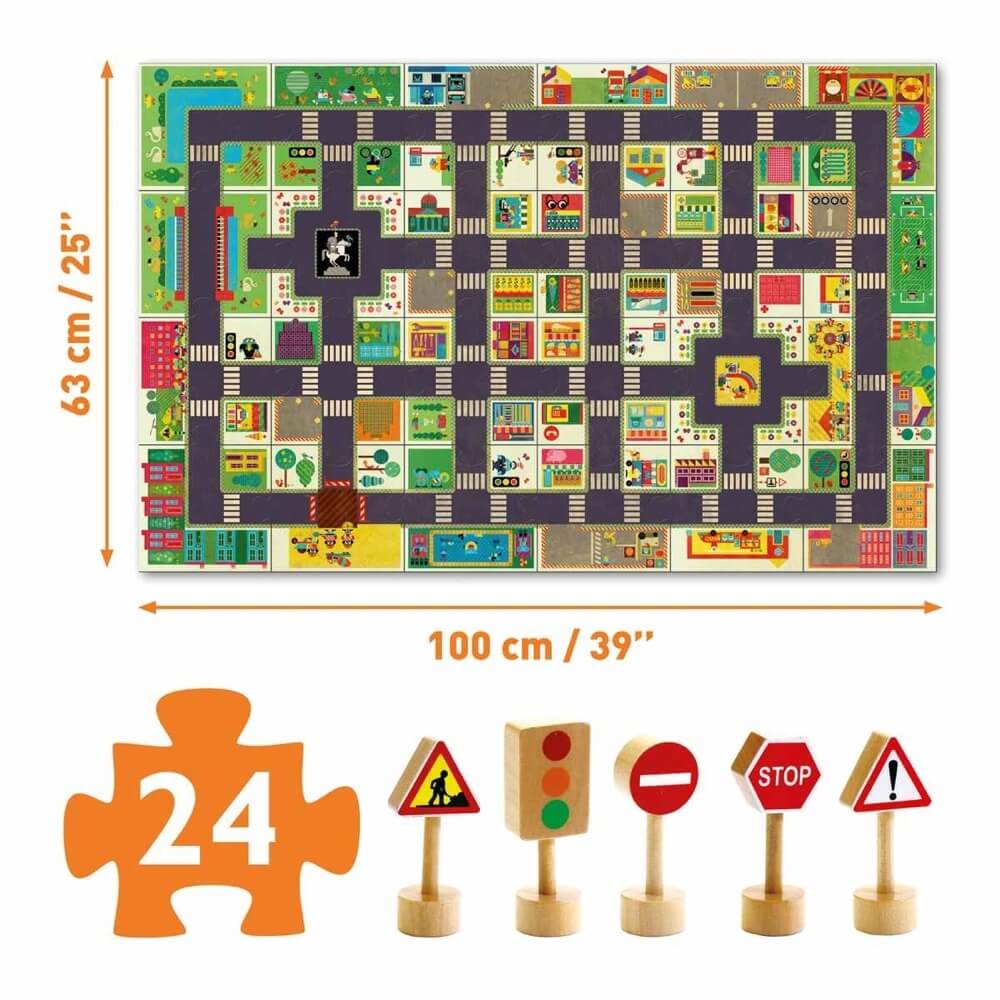Puzzle géant 24 pièces Underground Overground - Achetez sur Parta