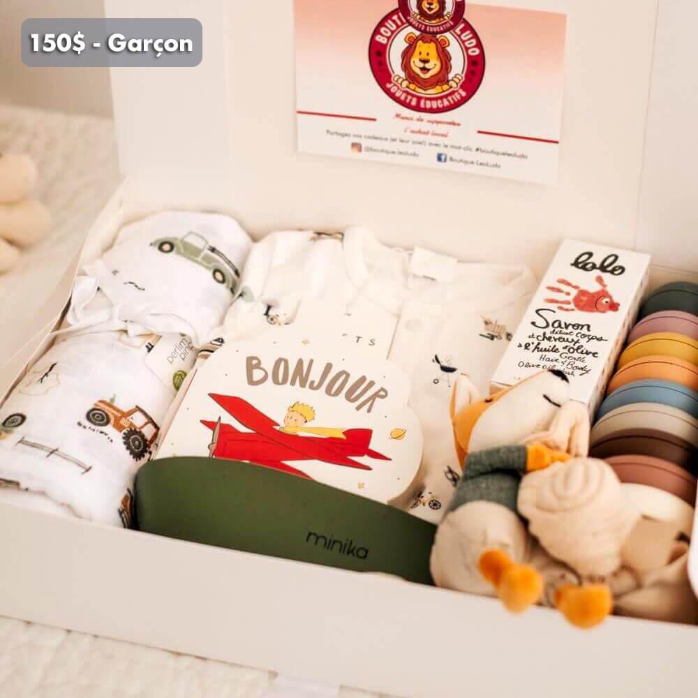 Panier cadeau pour bébé garçon de Vania - Kaloo Bunny, coffrets cadeaux  pour bébé comme cadeaux de Noël nouveau-né pour baby shower et essentiels  pour nouveau-né